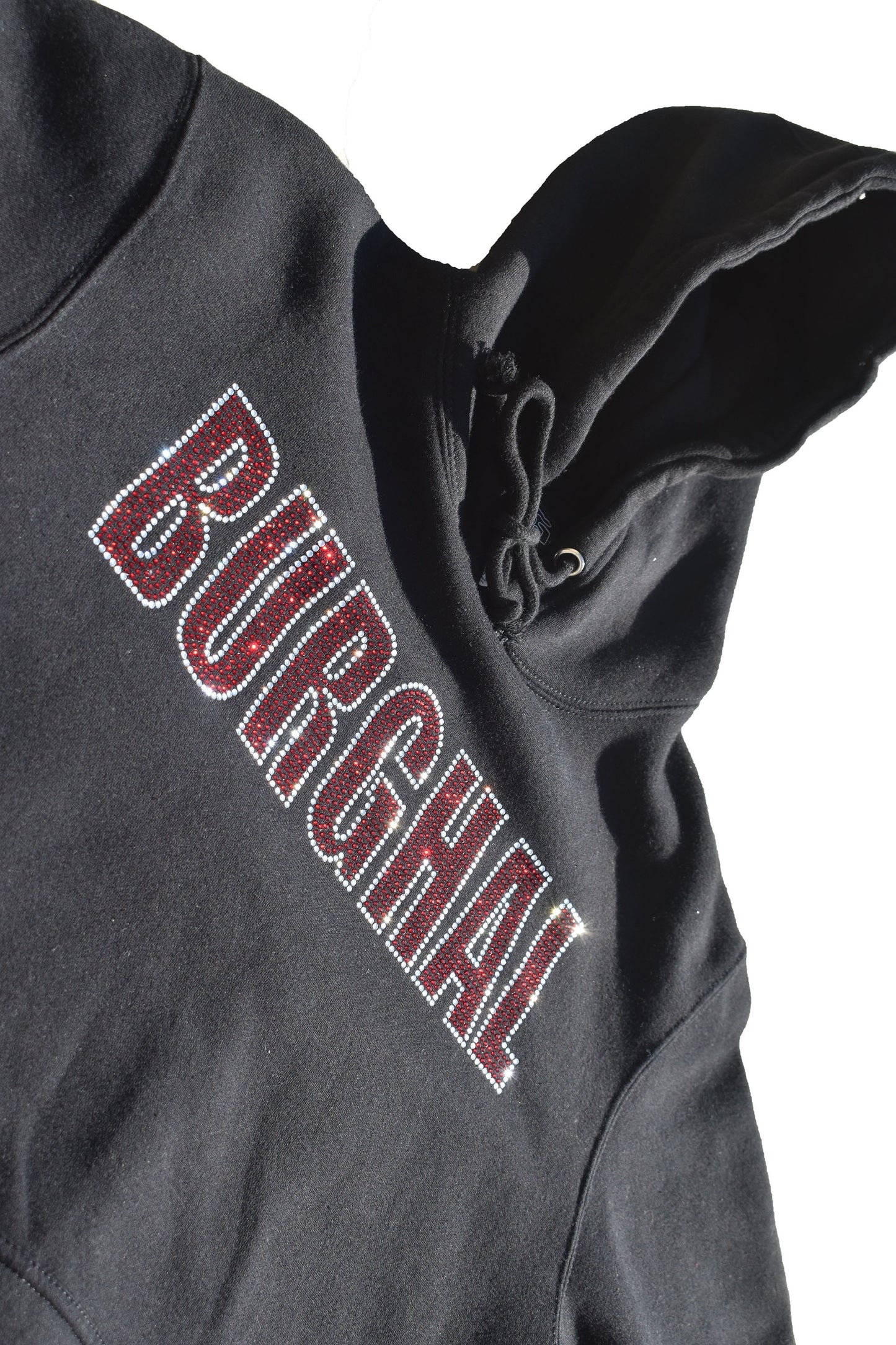 Burghal Rhinestone Heavy Hoodie (Black)