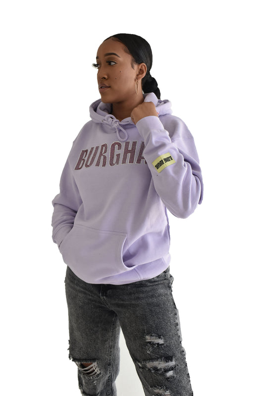 Burghal Rhinestone Heavy Hoodie (Lavender)