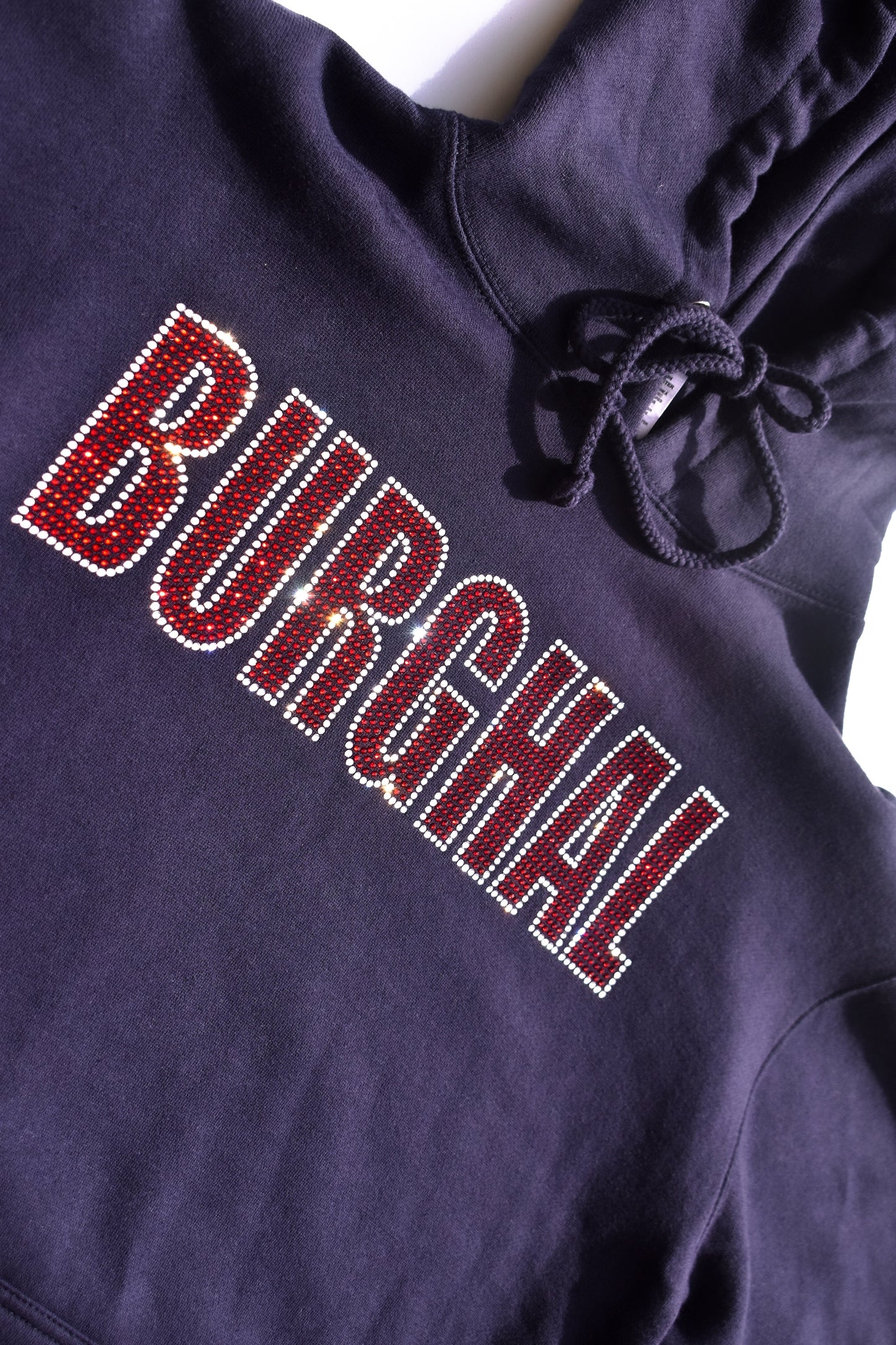 Burghal Rhinestone Heavy Hoodie (Navy)