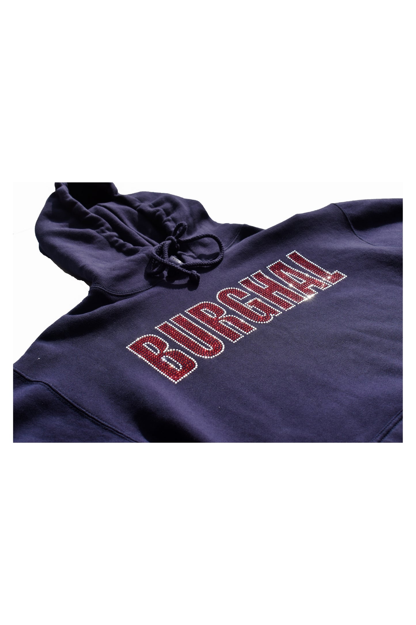 Burghal Rhinestone Heavy Hoodie (Navy)