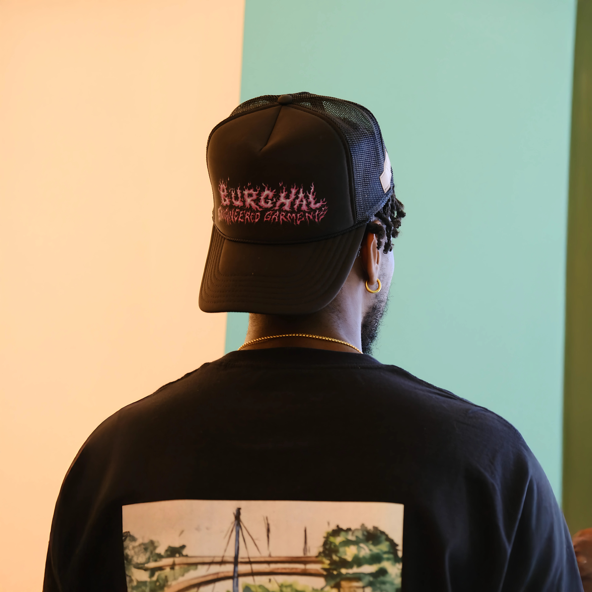 Burghal Fire Logo Trucker