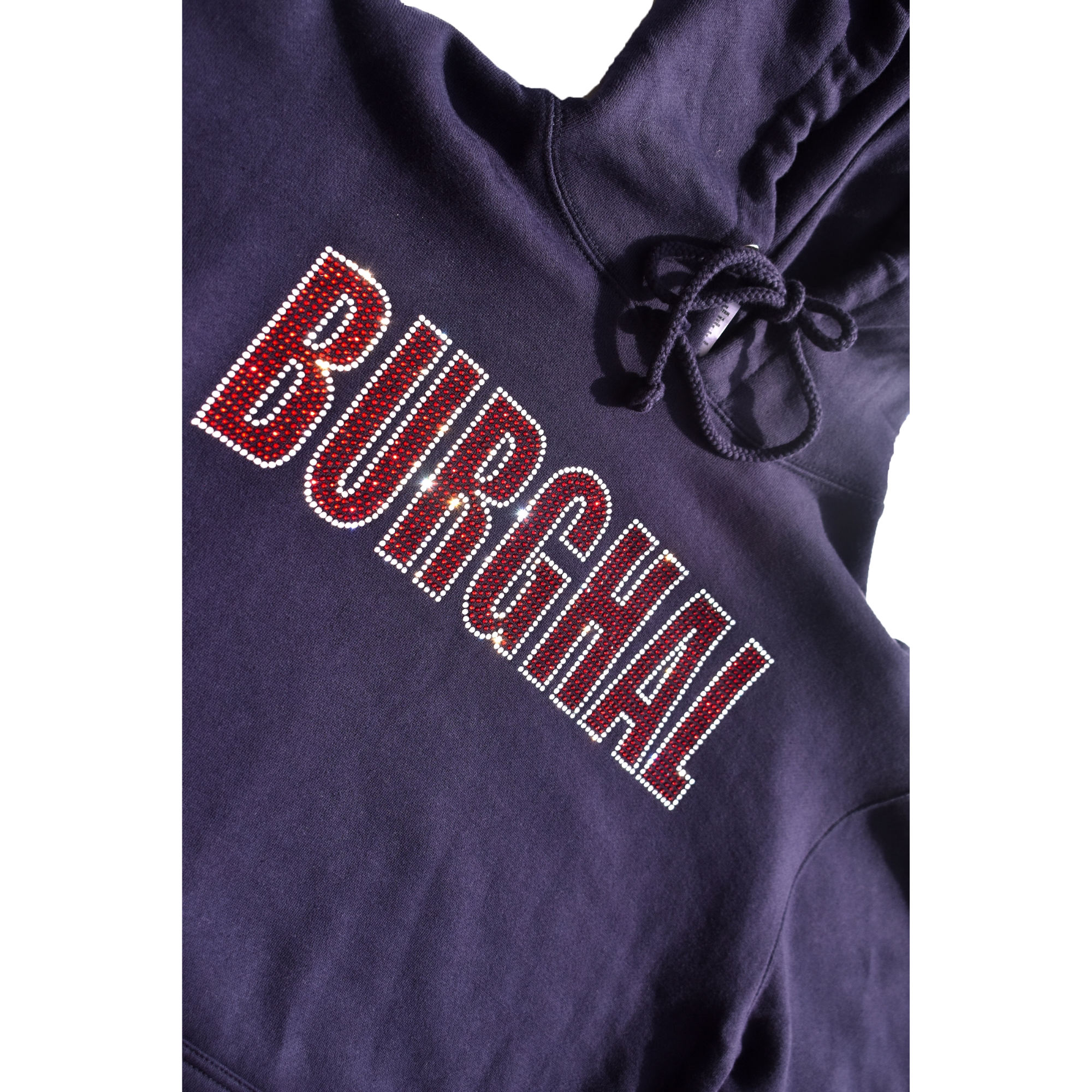 Burghal Rhinestone Heavy Hoodie (Navy)