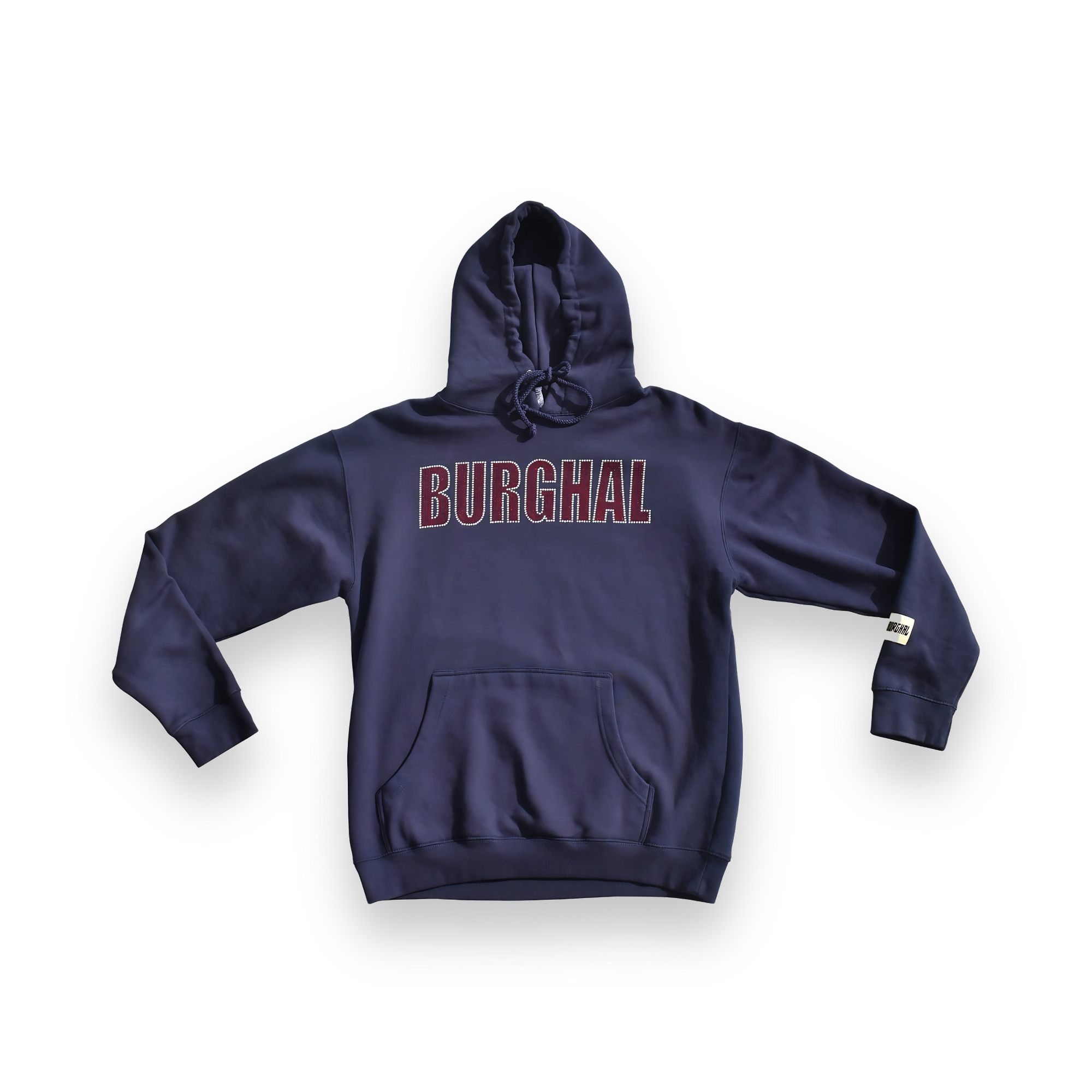 Burghal Rhinestone Heavy Hoodie (Navy)