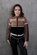Cropped "Riding Group" Knitted Jacket