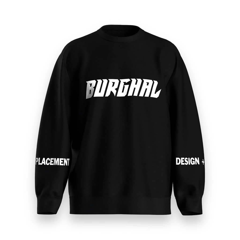 Jacquard Knitted Sweater Black