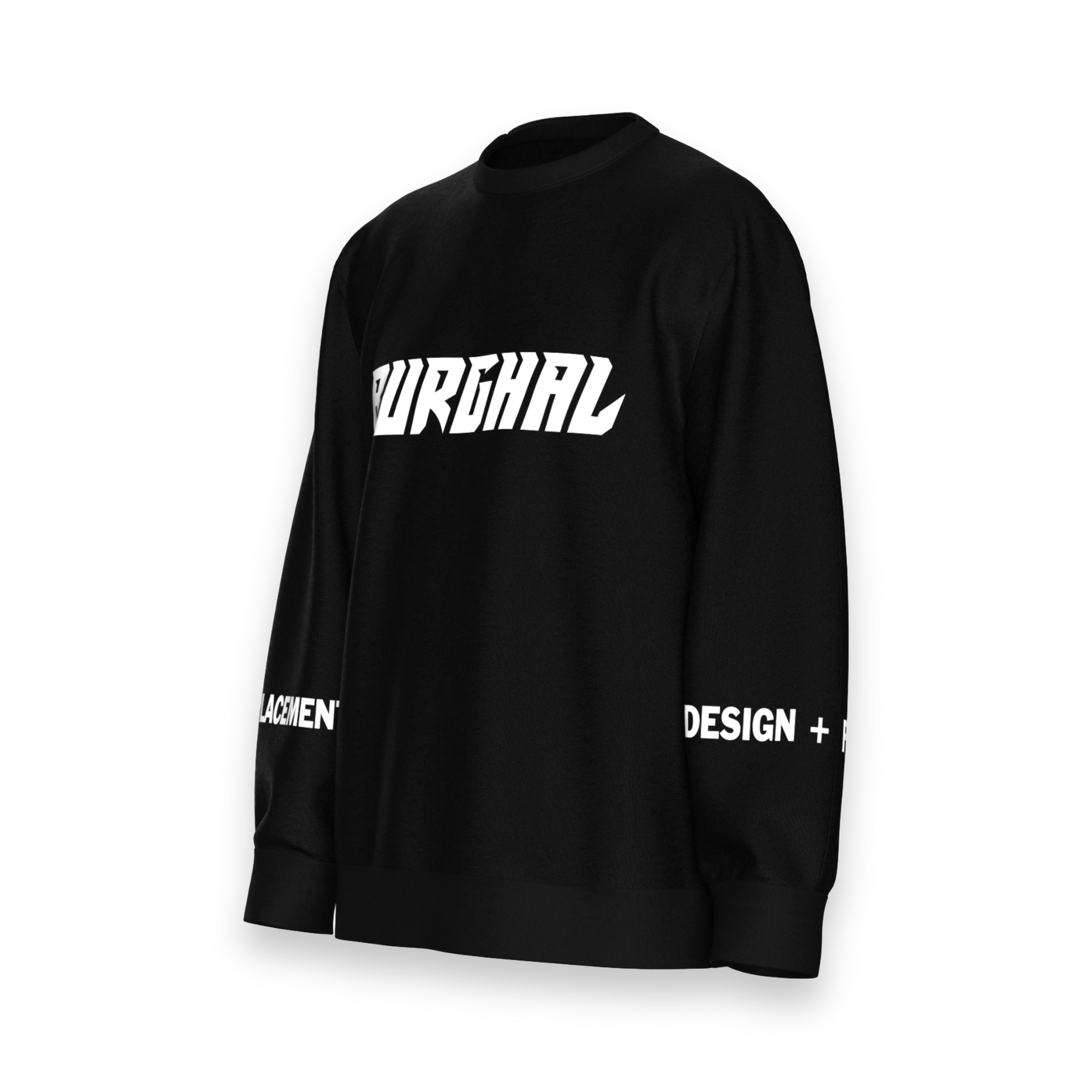 Jacquard Knitted Sweater Black