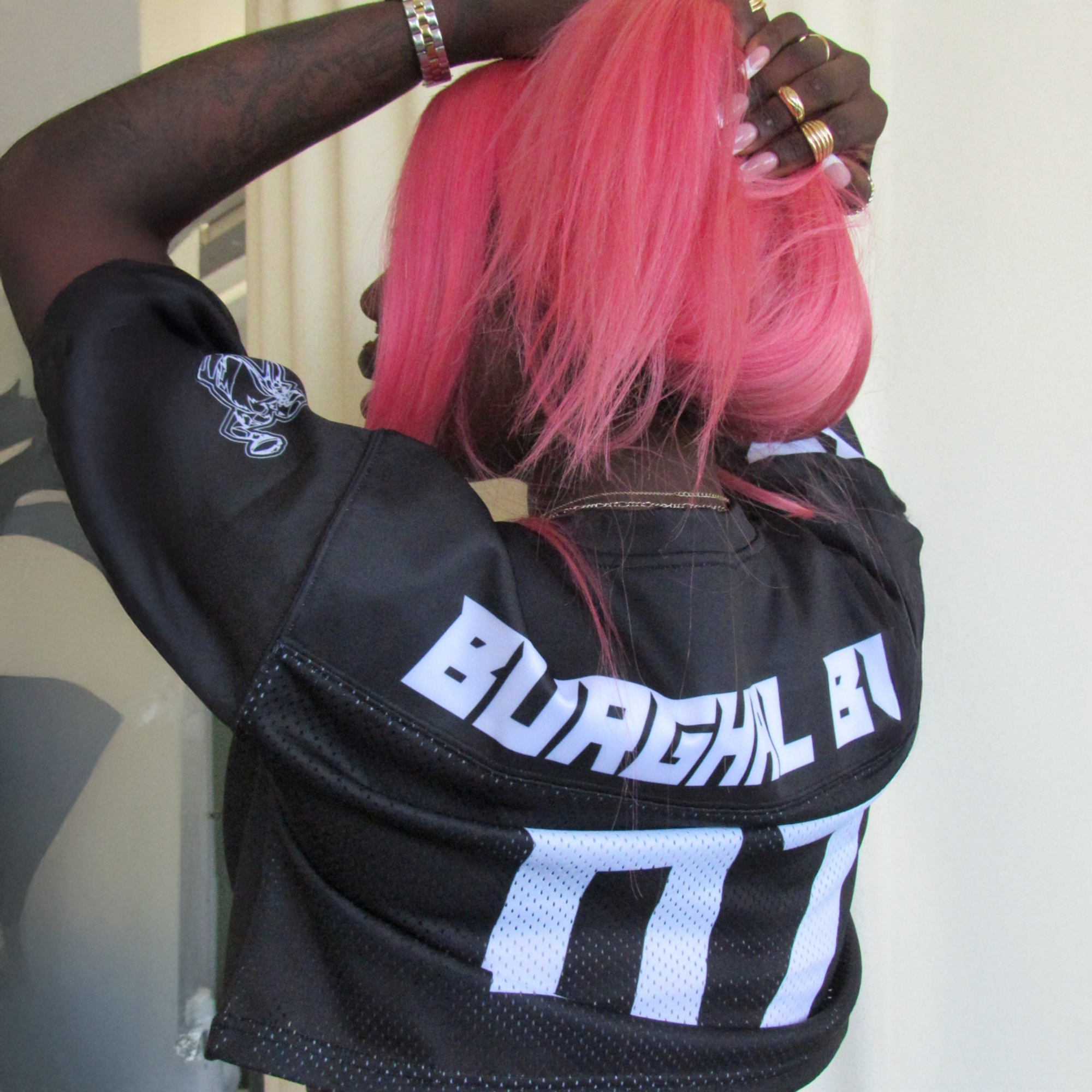 Burghal Shadow Black Cropped Jersey