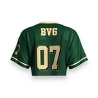 Burghal Midnight Green Cropped Jersey