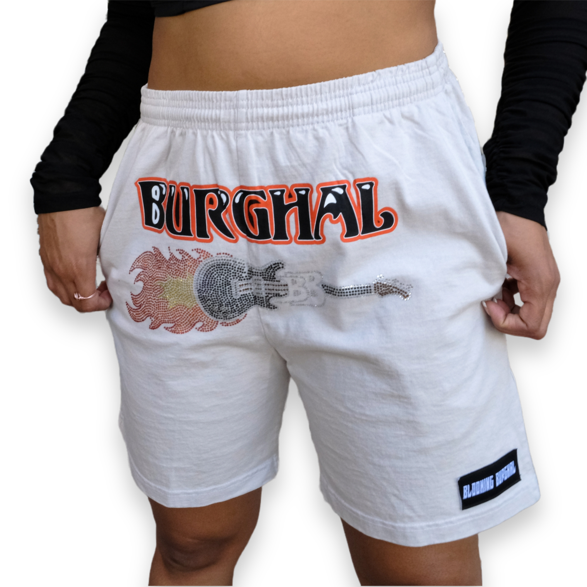 Rockstar BVG Shorts (White)