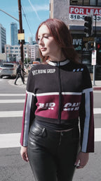 Cropped "Riding Group" Knitted Jacket