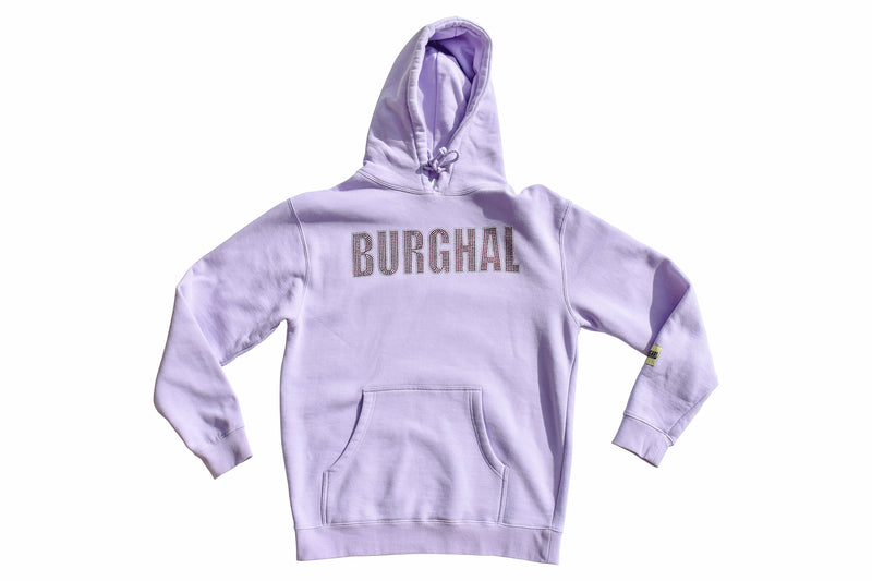 Burghal Rhinestone Heavy Hoodie (Lavender)