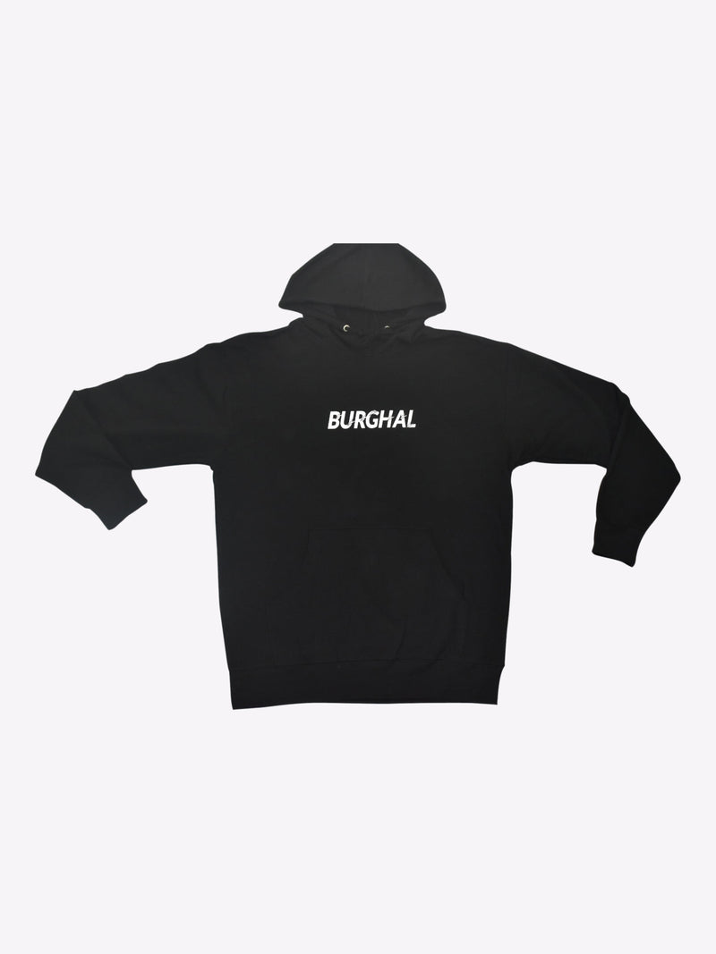 Burghal Distorted Logo Hoodie (Black)