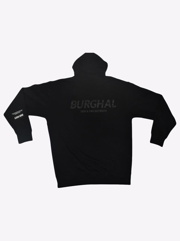 Burghal Distorted Logo Hoodie (Black)